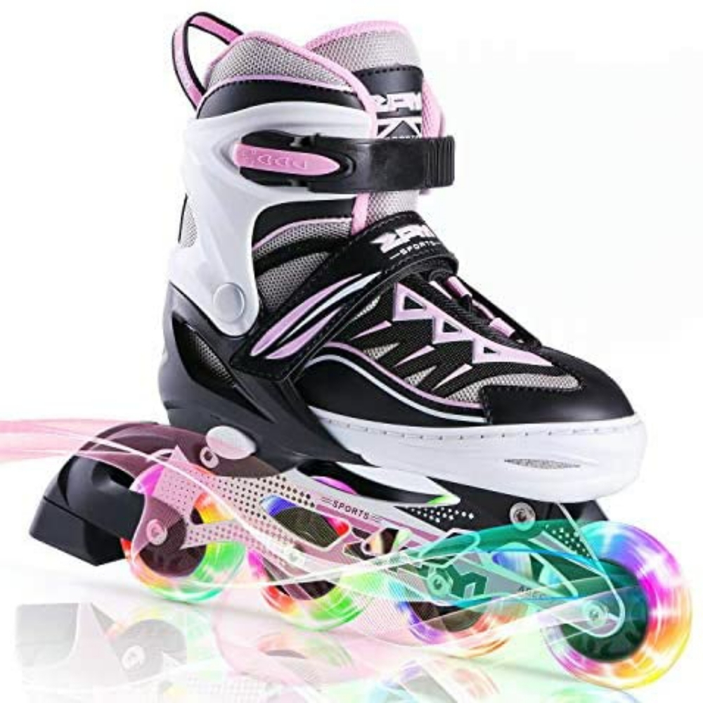 2PM sports adjustable skates with light up wheels